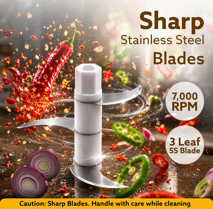 Effortless Mini Electric Food Chopper
